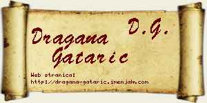 Dragana Gatarić vizit kartica